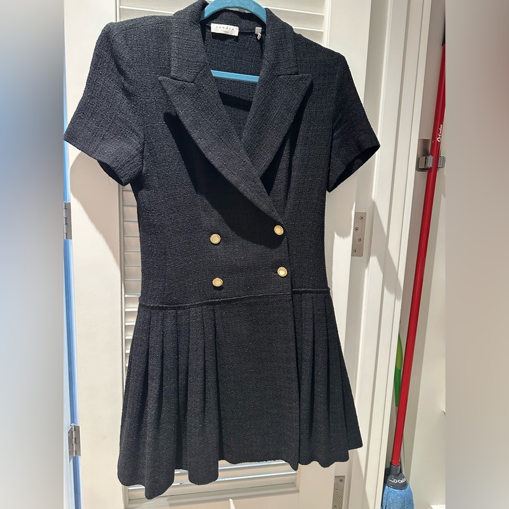 Sandro black dress